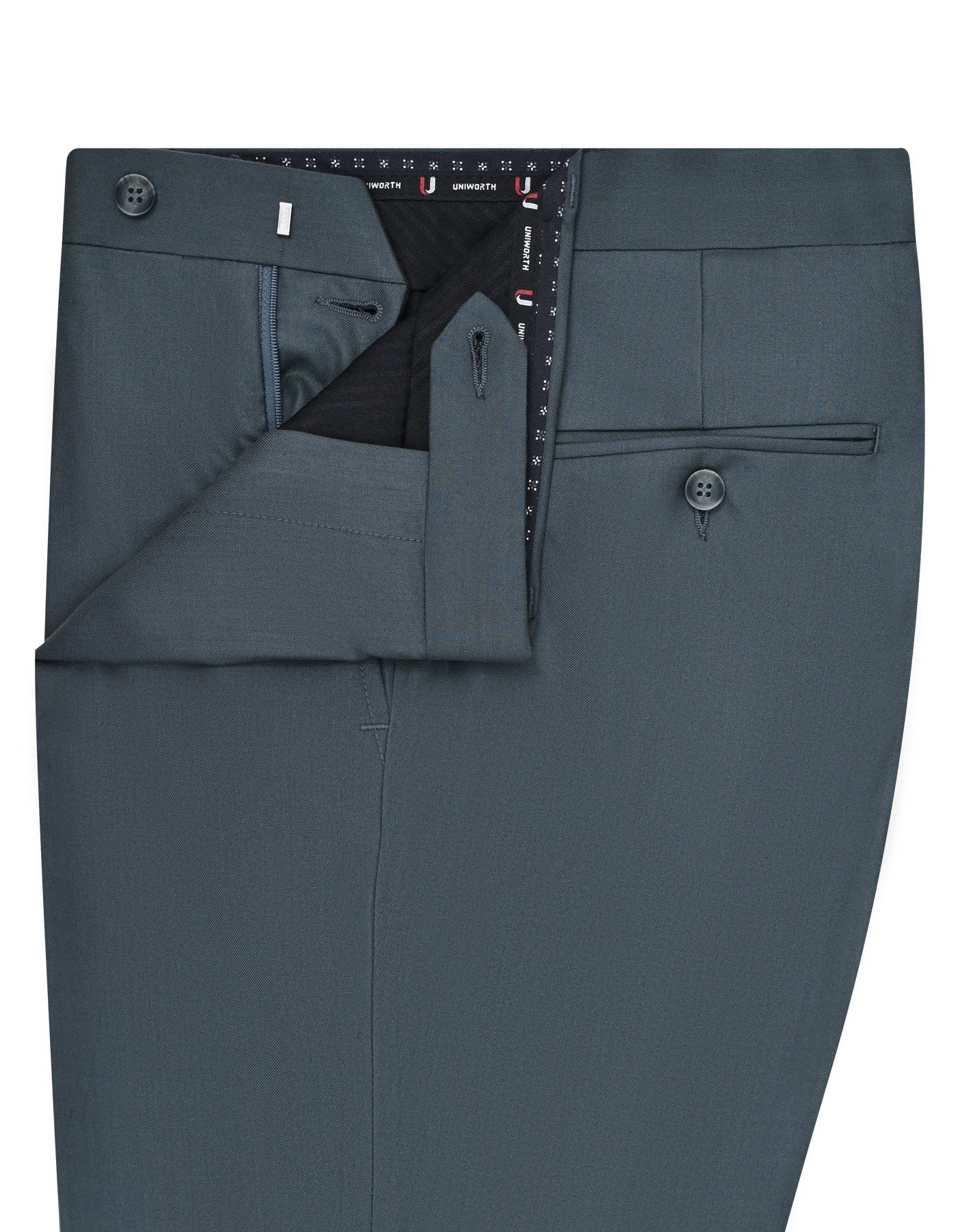 Charcoal Plain Formal Trouser Classic Fit FT466C-32