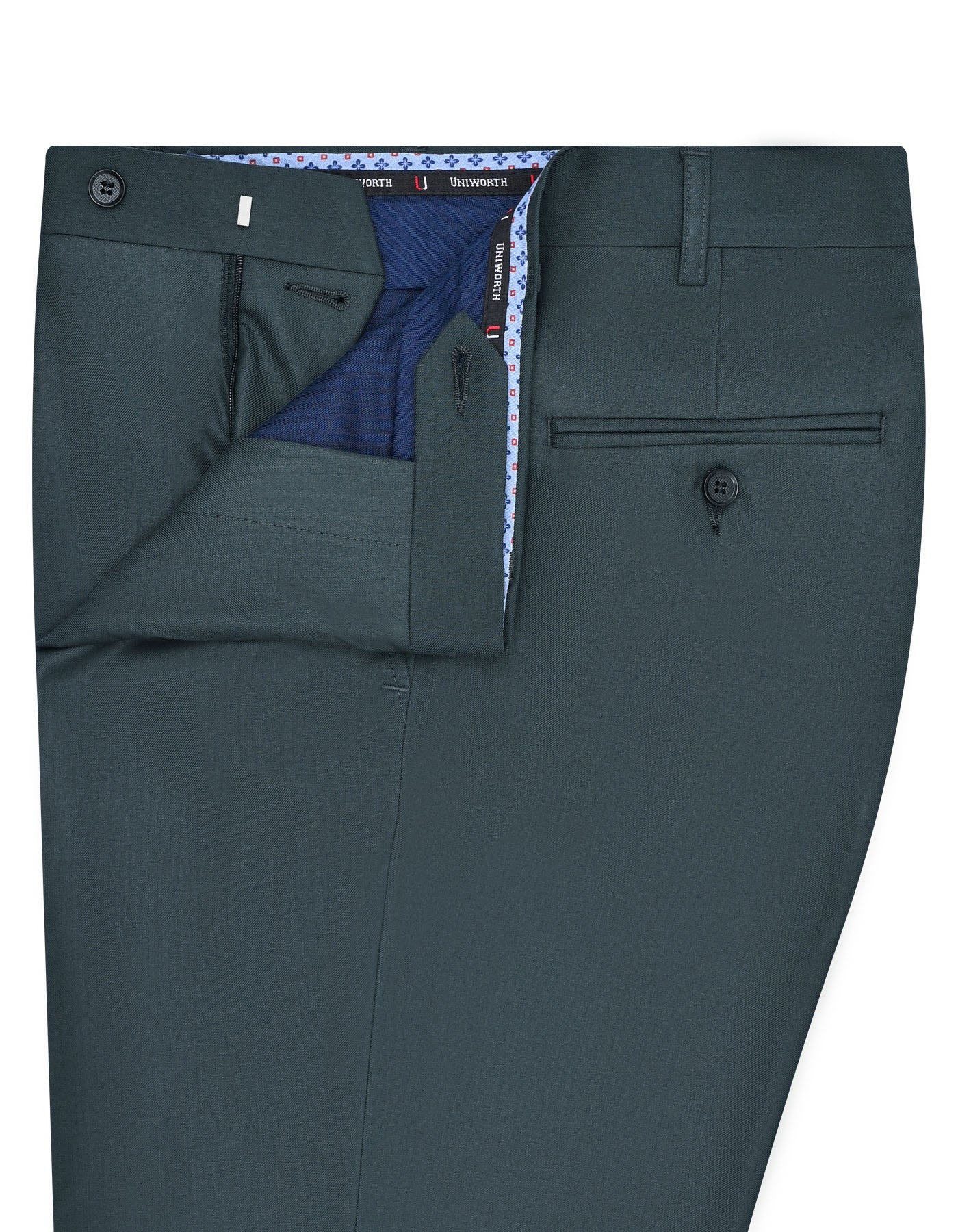 Green Plain Formal Trouser Classic Fit FT468C-32