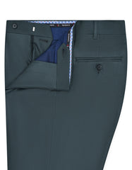 Green Plain Formal Trouser Tailored Smart Fit FT468S-32