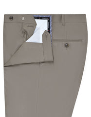 L Brown Plain Formal Trouser Classic Fit FT469C-32
