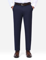 Navy Plain Formal Trouser Tailored Smart Fit FT494S-30