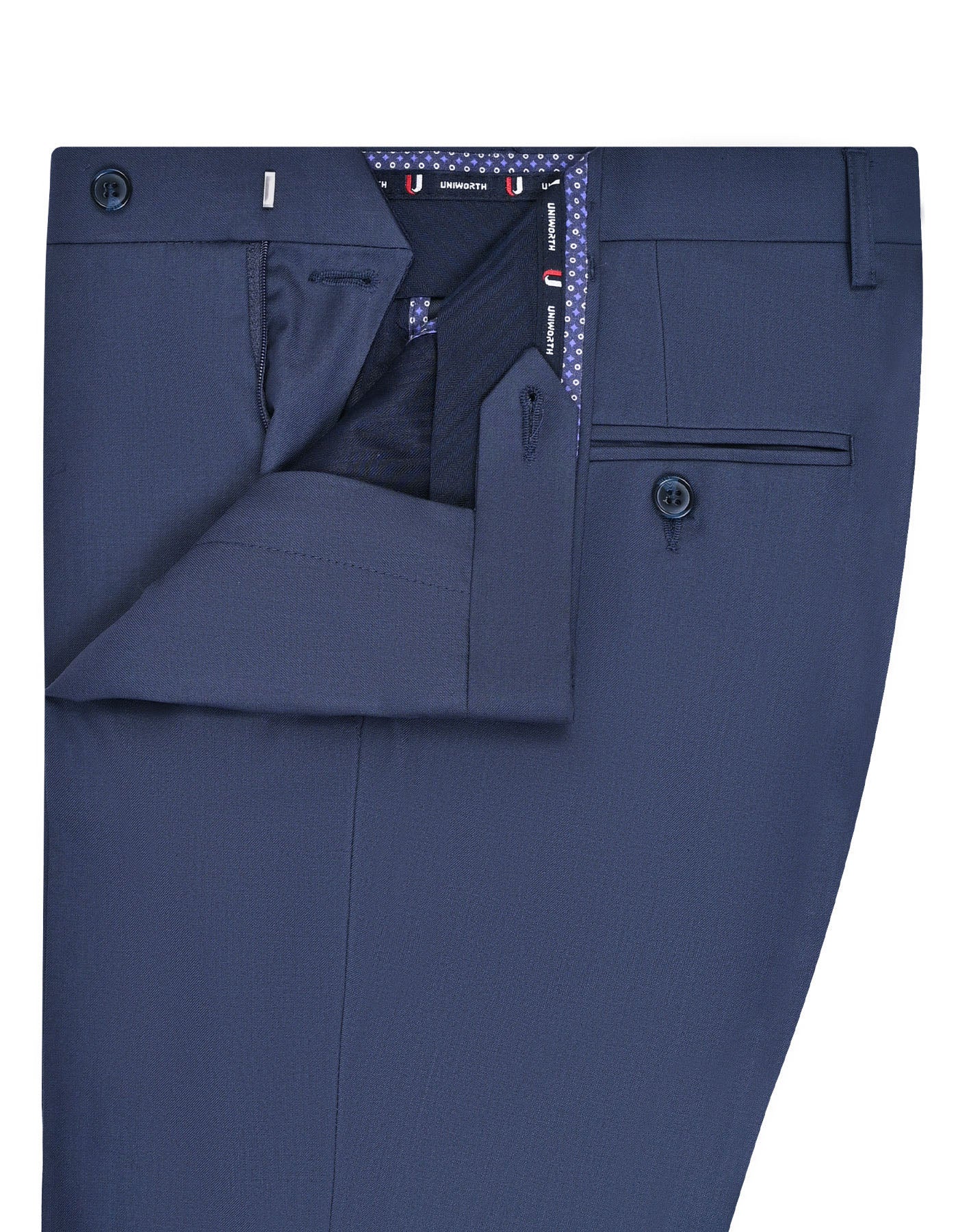 Blue Plain Formal Trouser Smart Fit FT503-1S-32