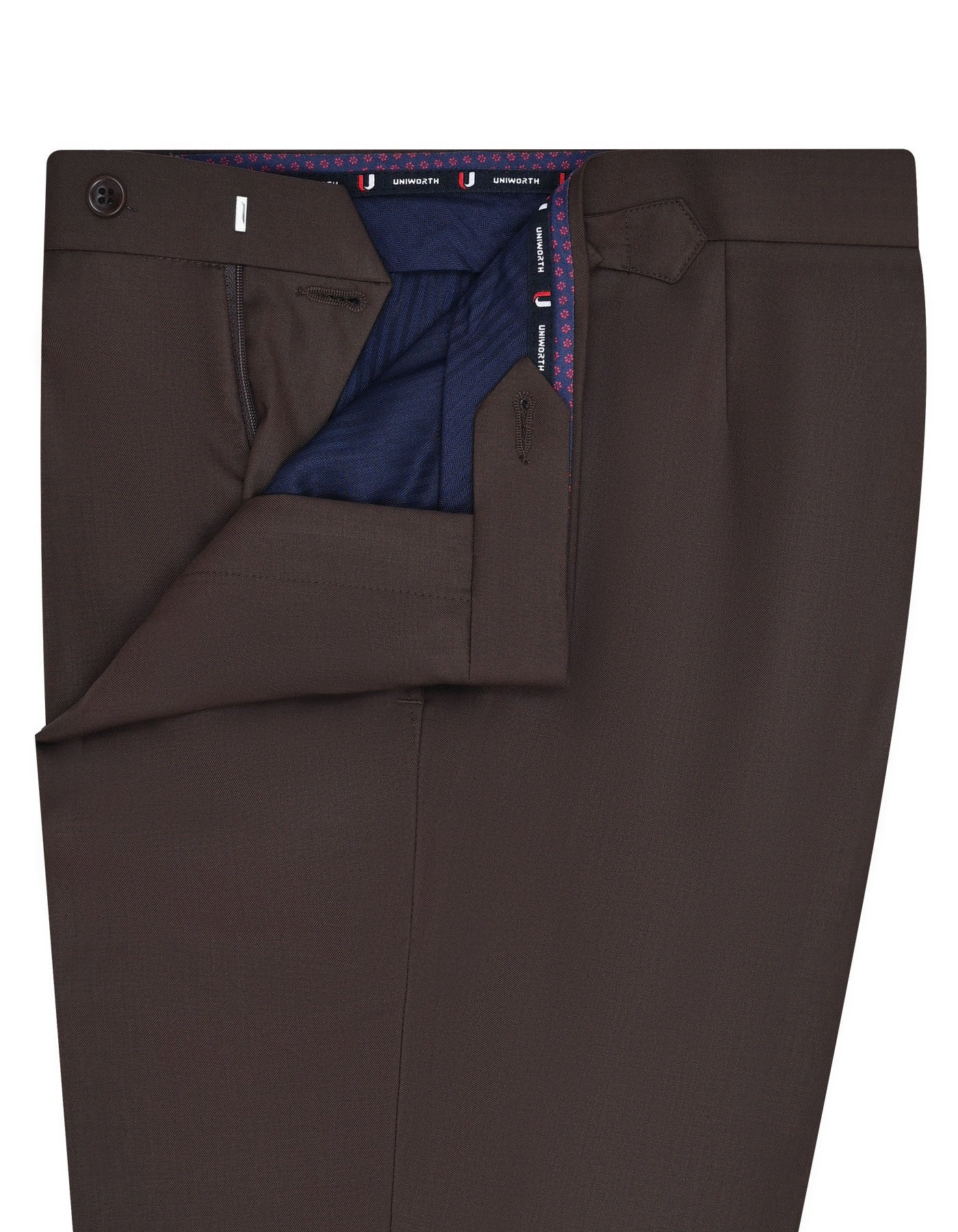 Chocolate Plain Formal Trouser Classic Fit FT505C-34