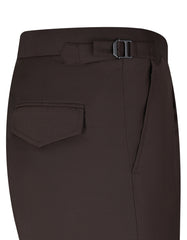 Chocolate Plain Formal Trouser Tailored Smart Fit FT505S-32