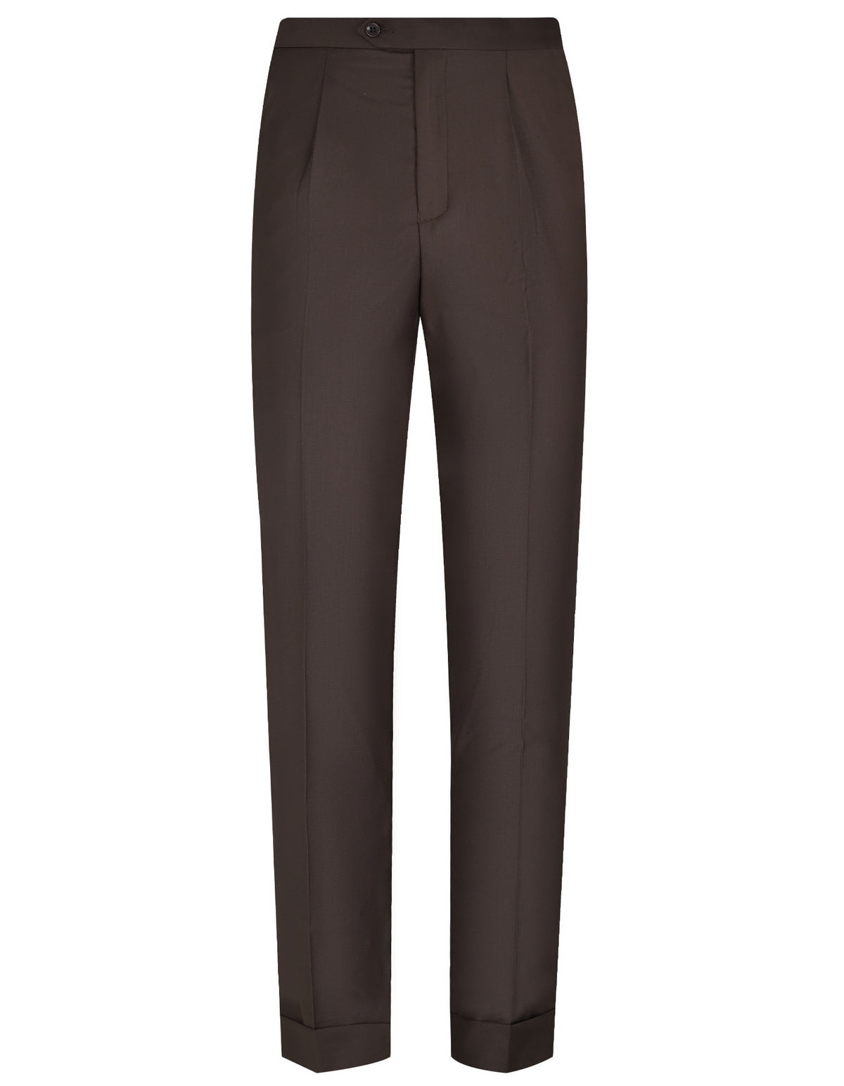 Chocolate Plain Formal Trouser Tailored Smart Fit FT505S-30