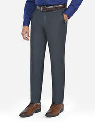 Charcoal Plain Formal Trouser Smart Fit FT506-2S-30