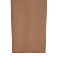L Brown Plain Classic Fit Formal Trouser