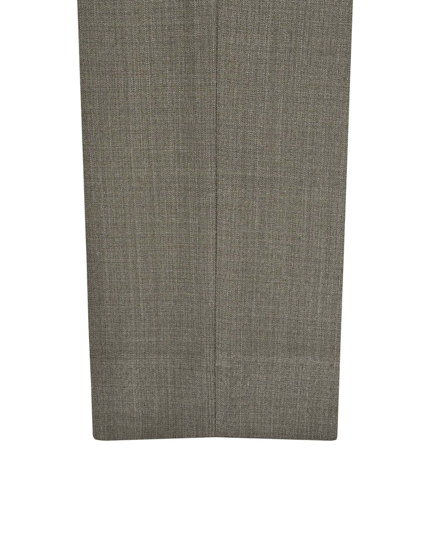 L Olive Texture Formal Trouser Classic Fit FT510-1C-34