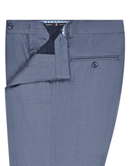 Sea Blue Texture Formal Trouser Tailored Smart Fit FT515S-32