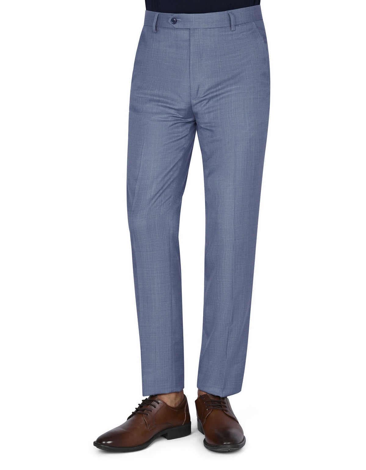 Sea Blue Texture Formal Trouser Tailored Smart Fit FT515S-30