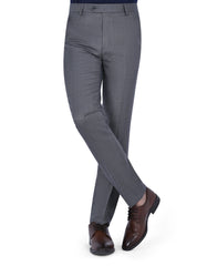 D Grey Texture Formal Trouser Tailored Smart Fit FT516S-30
