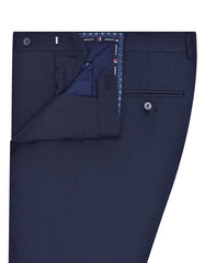 Navy Plain Formal Trouser Smart Fit FT518-1S-32
