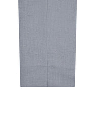 L Grey Plain Classic Fit Formal Trouser