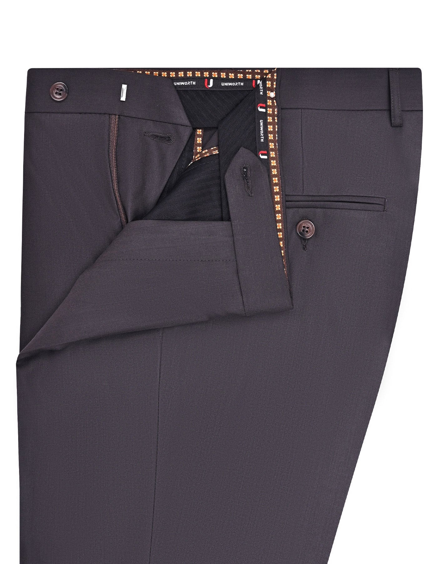 Chocolate Plain Formal Trouser Smart Fit FT522-2S-32