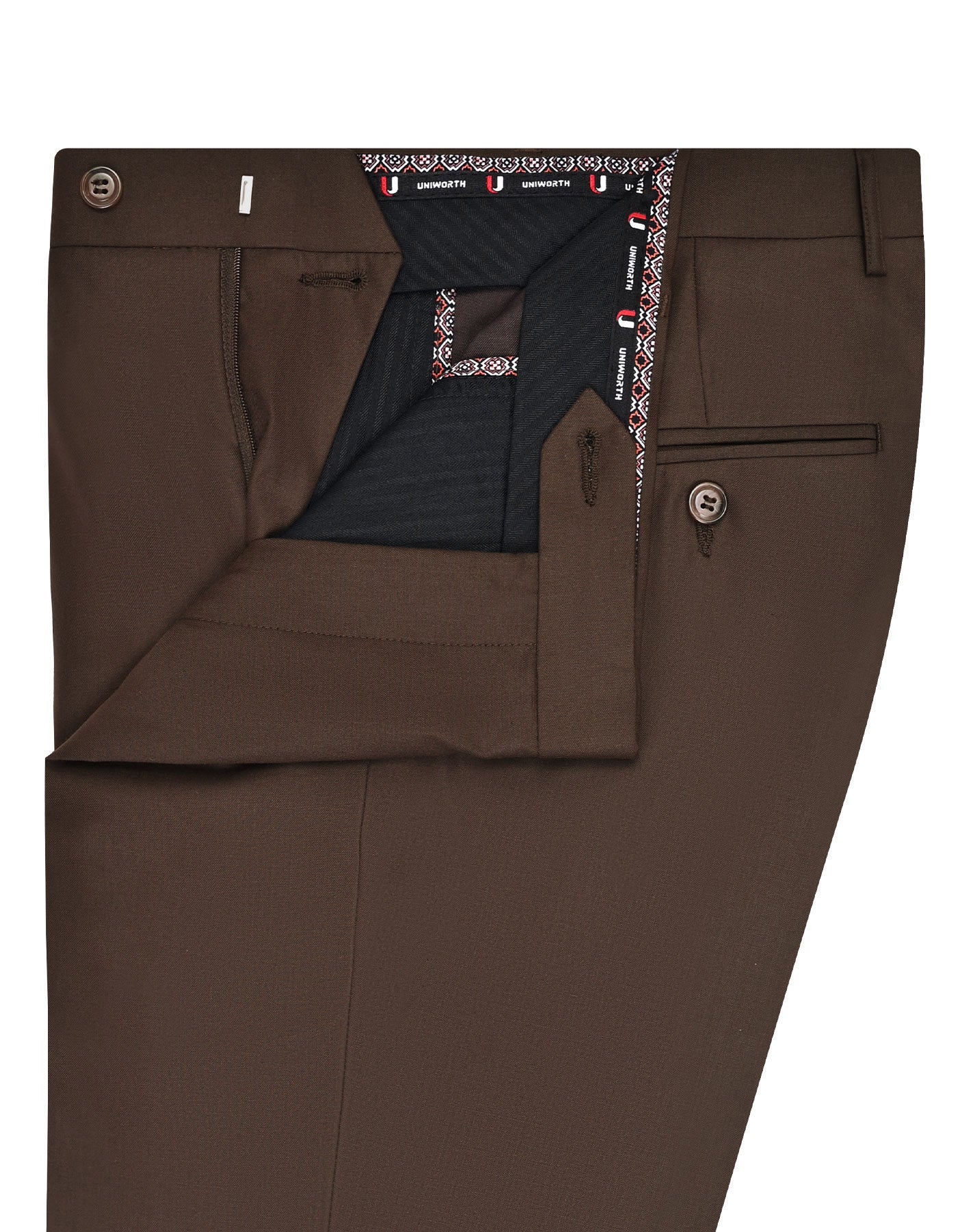 Chocolate Plain Formal Trouser Classic Fit FT529C-32