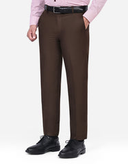 Chocolate Plain Formal Trouser Classic Fit FT529C-30