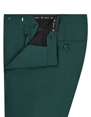 Green Plain Smart Fit Formal Trouser