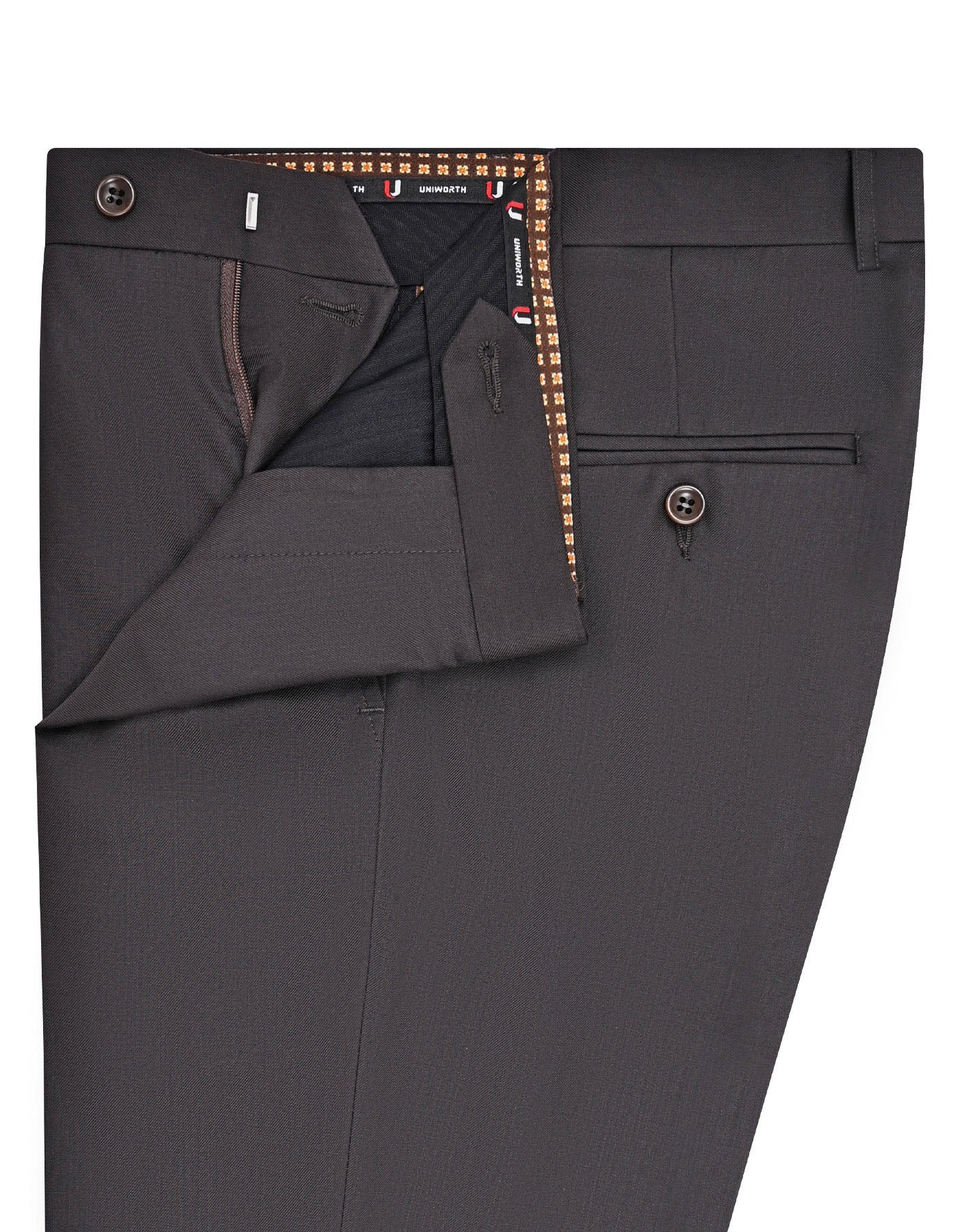 Chocolate Plain Formal Trouser Classic Fit FT537-1C-32