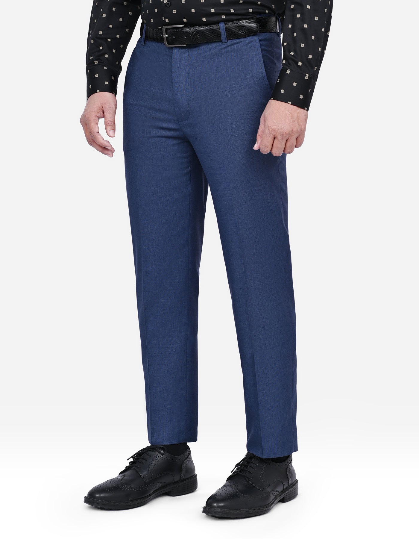Blue Plain Formal Trouser Smart Fit FT550-1S-30