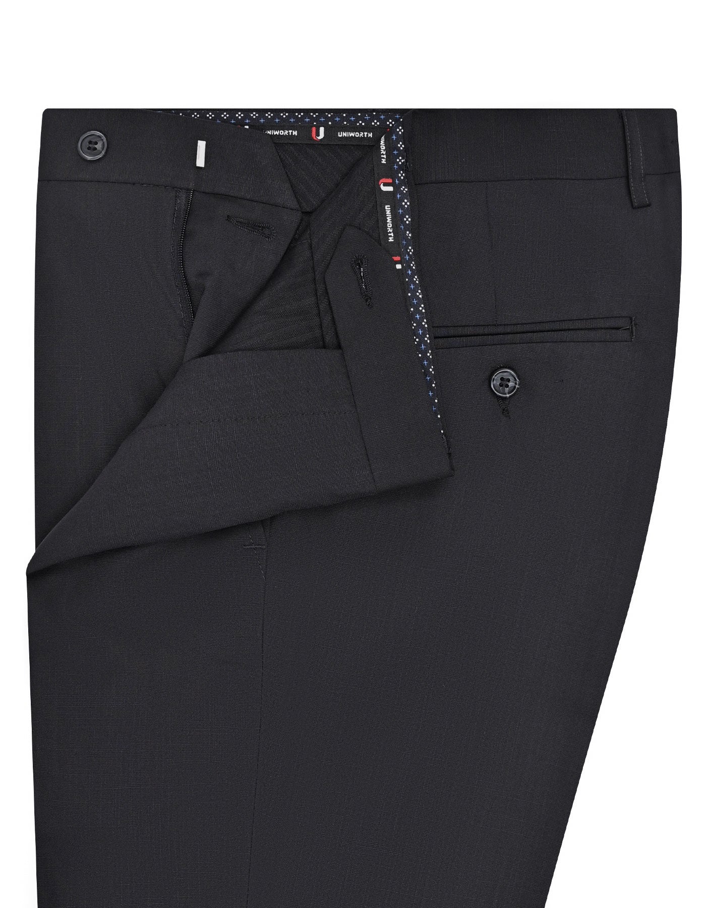 Black Texture Formal Trouser Classic Fit FT551-1C-32