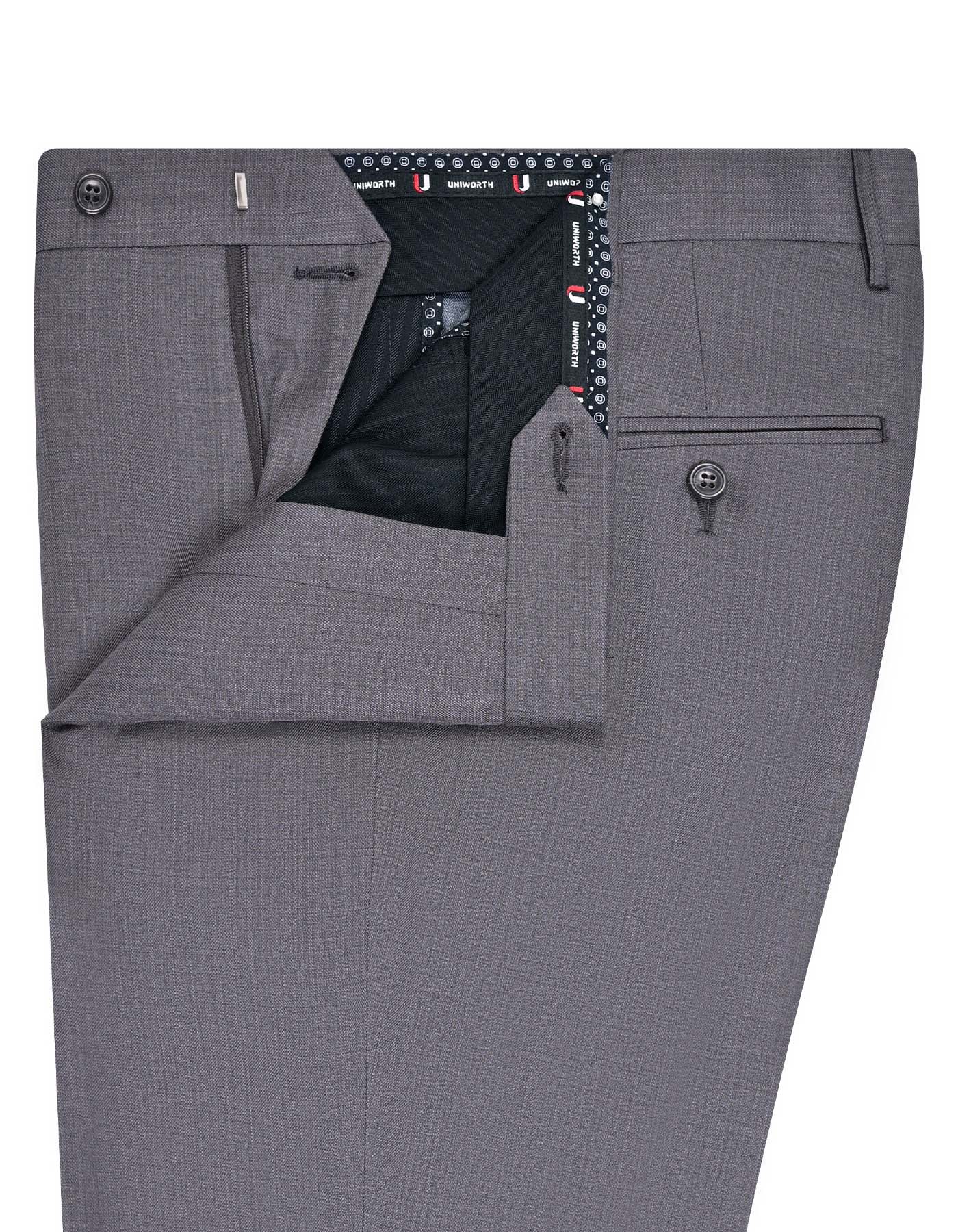 Grey Texture Formal Trouser Classic Fit FT553-1C-32
