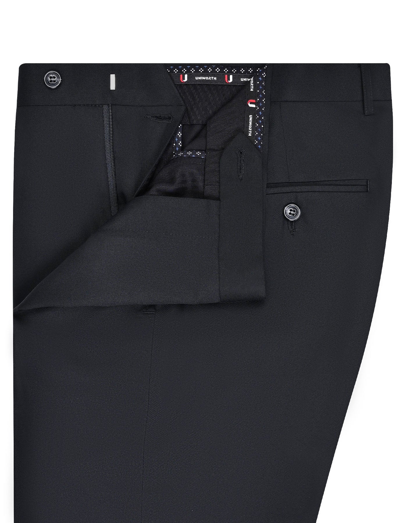Black Plain Formal Trouser Smart Fit FT562S-32