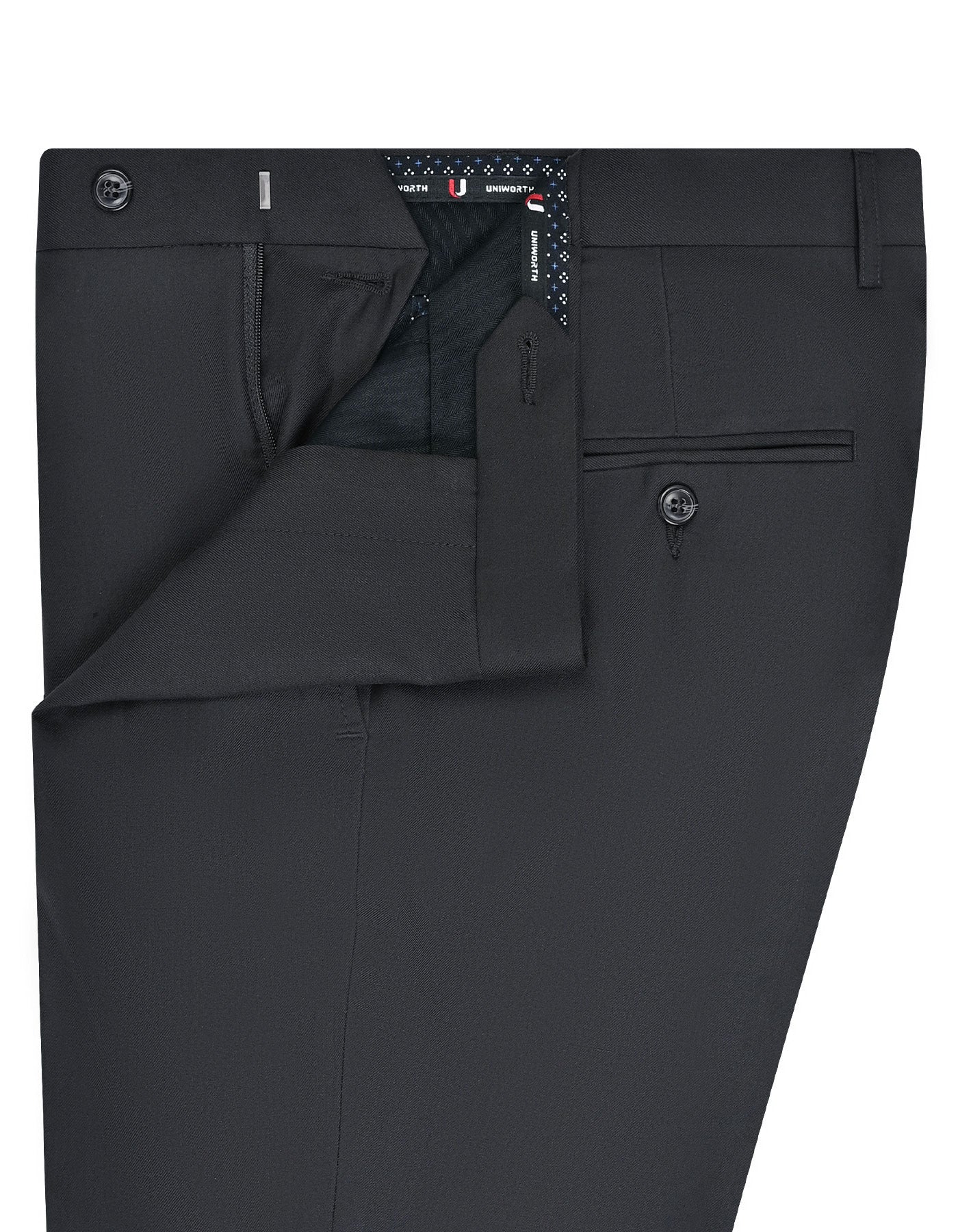 Black Plain Formal Trouser Classic Fit FT567-2C-32