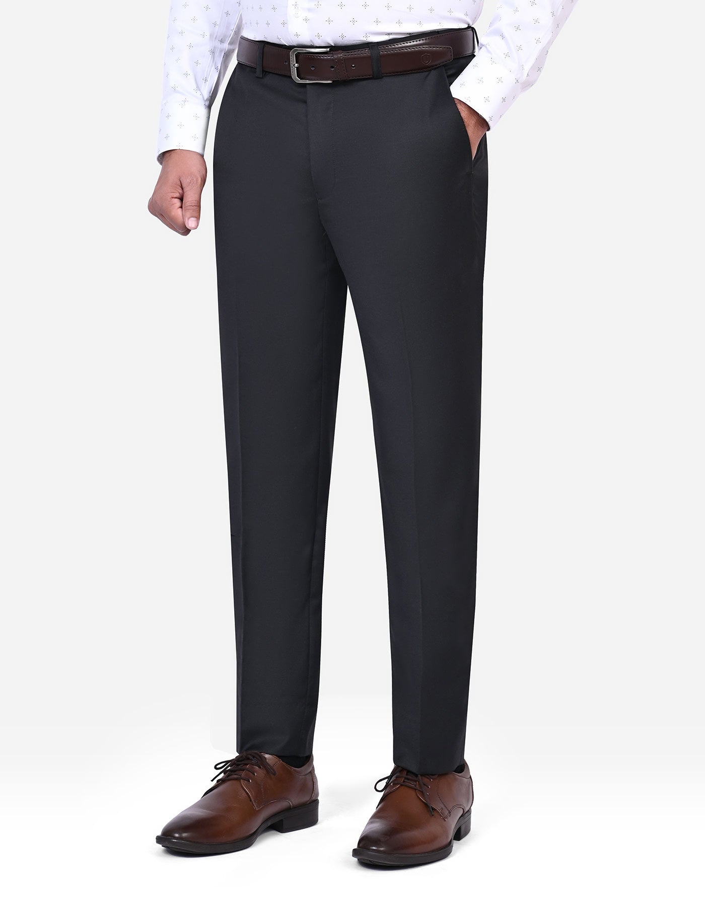 Black Plain Formal Trouser Classic Fit FT567-2C-30