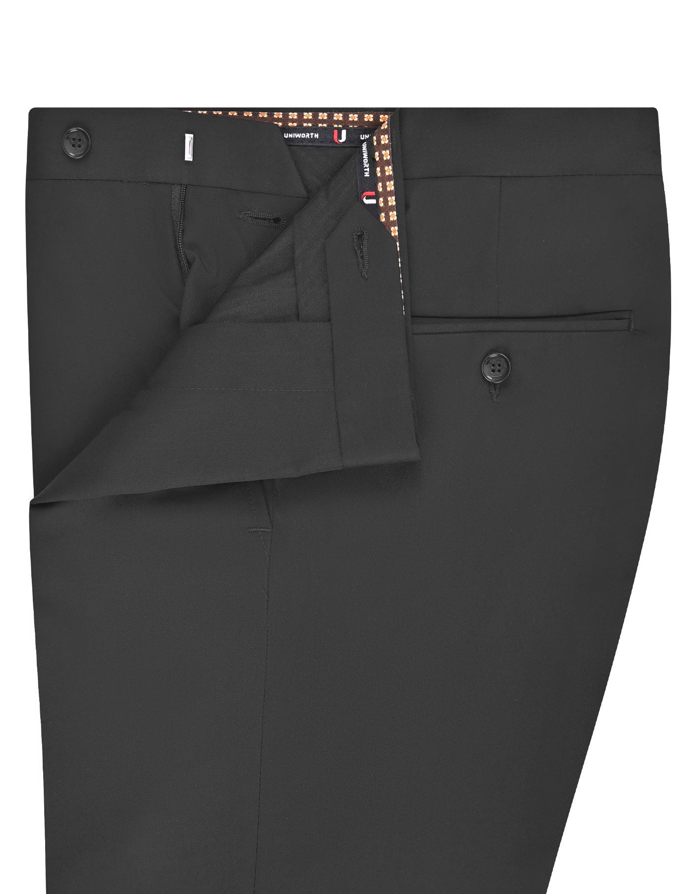 Black Plain Formal Trouser Classic Fit FT570-3C-34