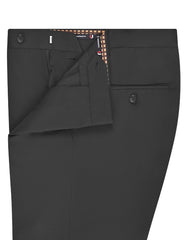 Black Plain Formal Trouser Tailored Smart Fit FT570-3S-34