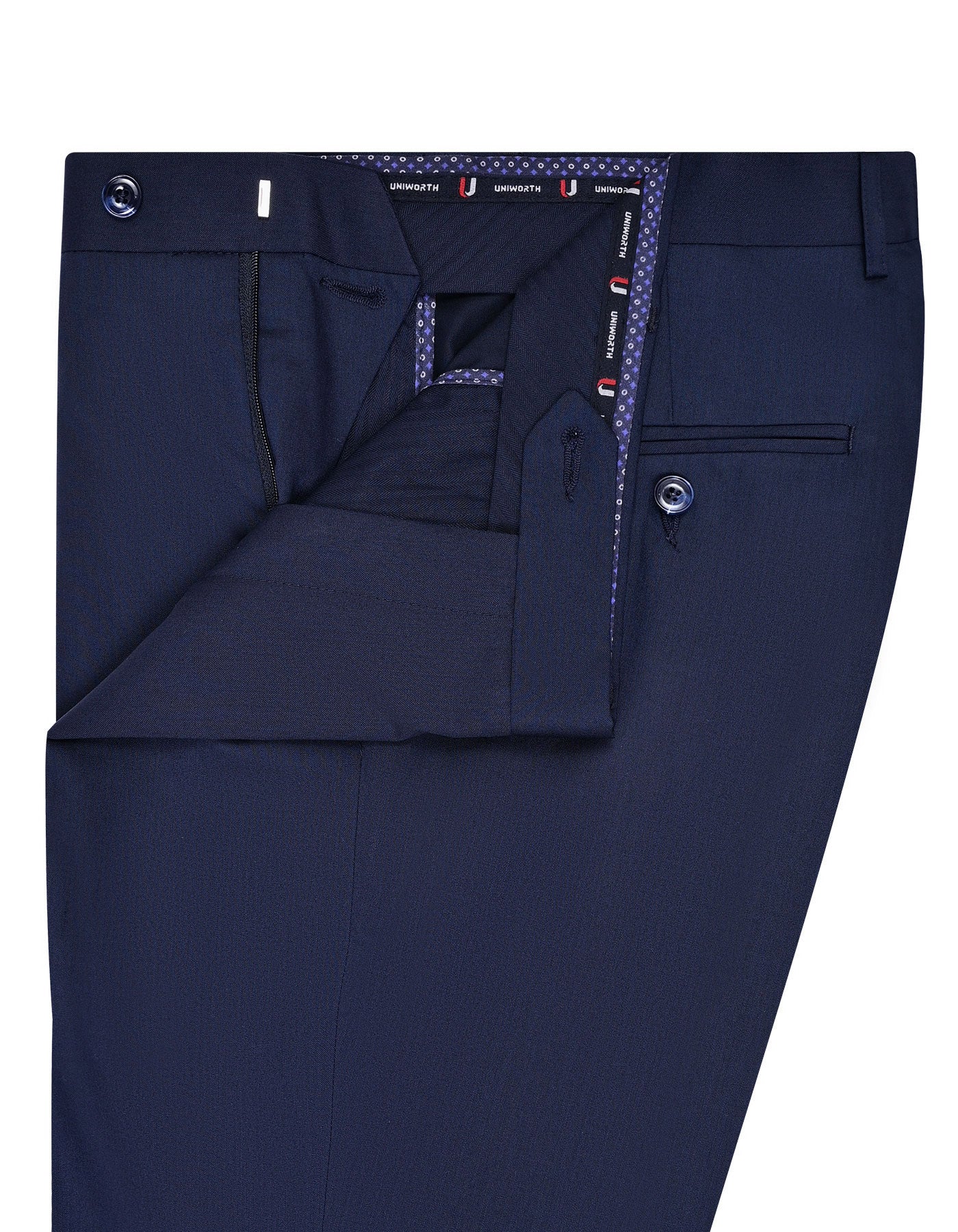 Navy Plain Formal Trouser Classic Fit FT571-2C-32