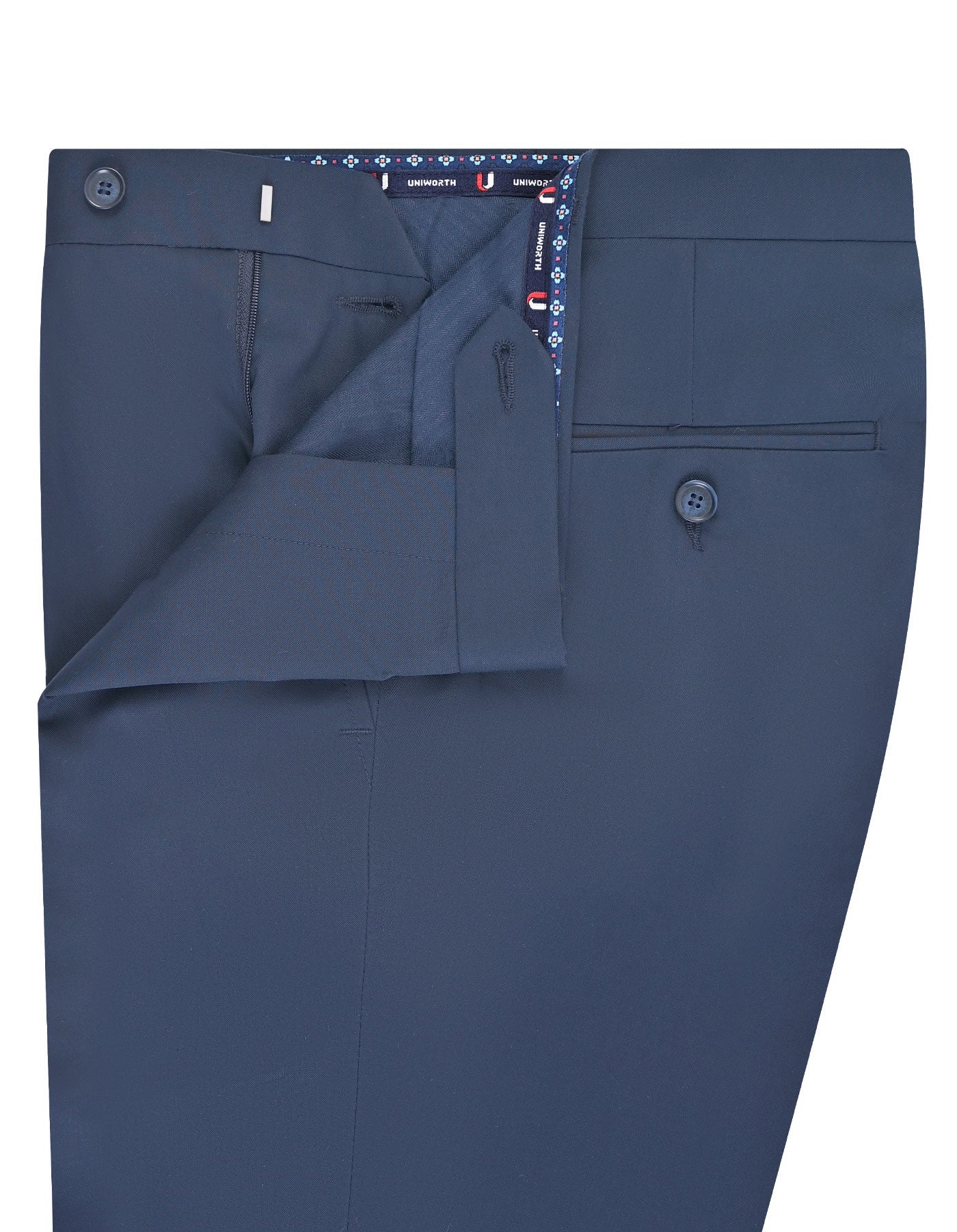 Navy Plain Formal Trouser Tailored Smart Fit FT571-3S-34