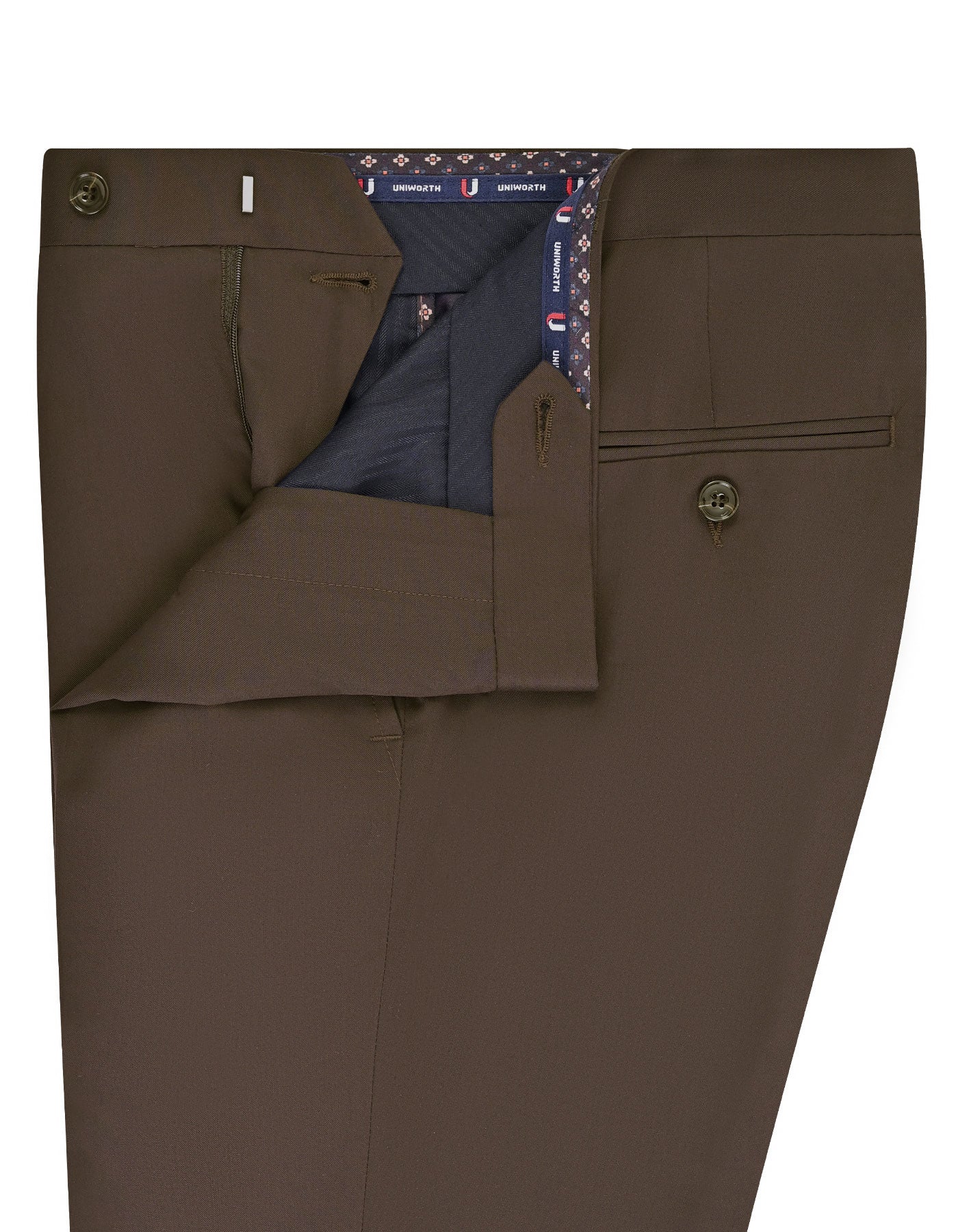 Chocolate Plain Formal Trouser Classic Fit FT573-3C-34