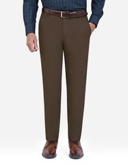 Chocolate Plain Formal Trouser Classic Fit FT573-3C-32
