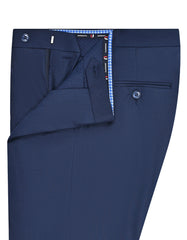 D Blue Plain Formal Trouser Smart Fit FT576S-32