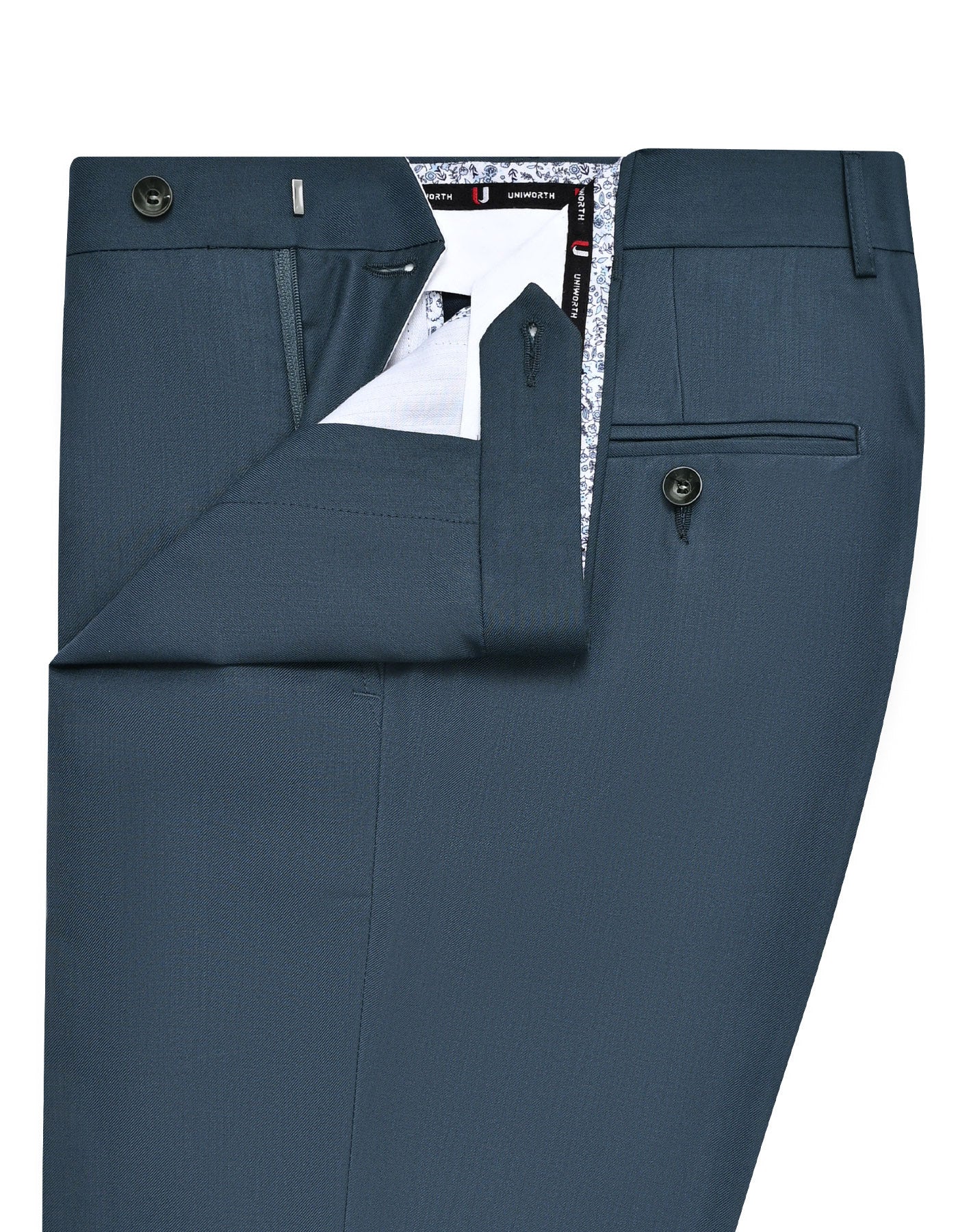 D Grey Plain Formal Trouser Classic Fit FT580C-32