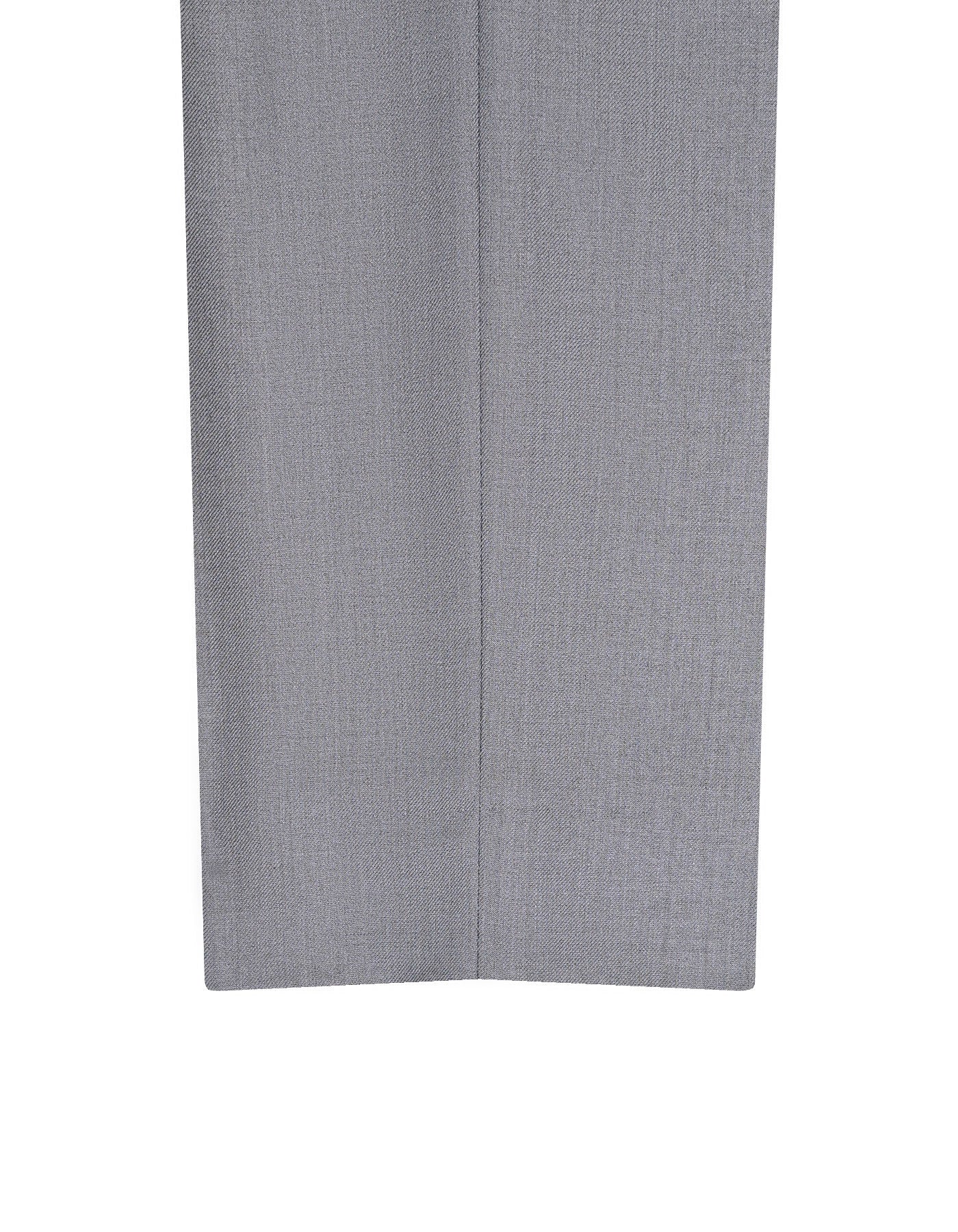 Grey Plain Formal Trouser Classic Fit FT586-1C-34