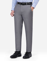 Grey Plain Formal Trouser Classic Fit FT586-1C-30