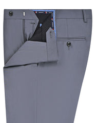 Grey Plain Formal Trouser Tailored Smart Fit FT598S-32