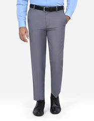 Grey Plain Formal Trouser Tailored Smart Fit FT598S-30
