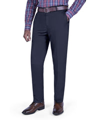 Navy Plain Formal Trouser Tailored Smart Fit FT599-1S-30