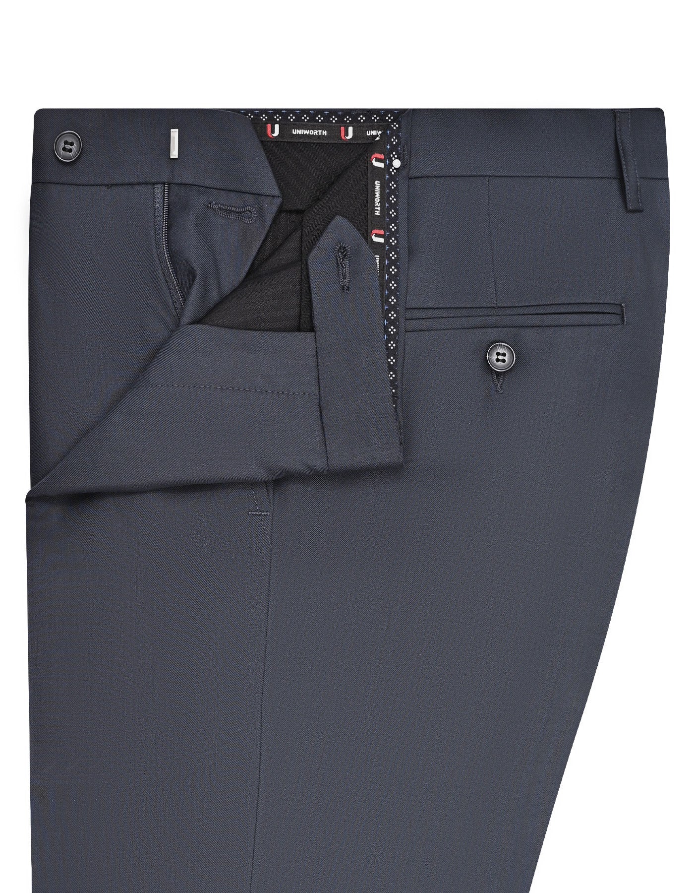 Charcoal Plain Formal Trouser Smart Fit FT600S-32