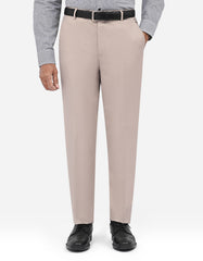 Beige Plain Formal Trouser Tailored Smart Fit FT610-1S-30