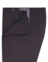 Chocolate Plain Formal Trouser Smart Fit FT614-1S-32