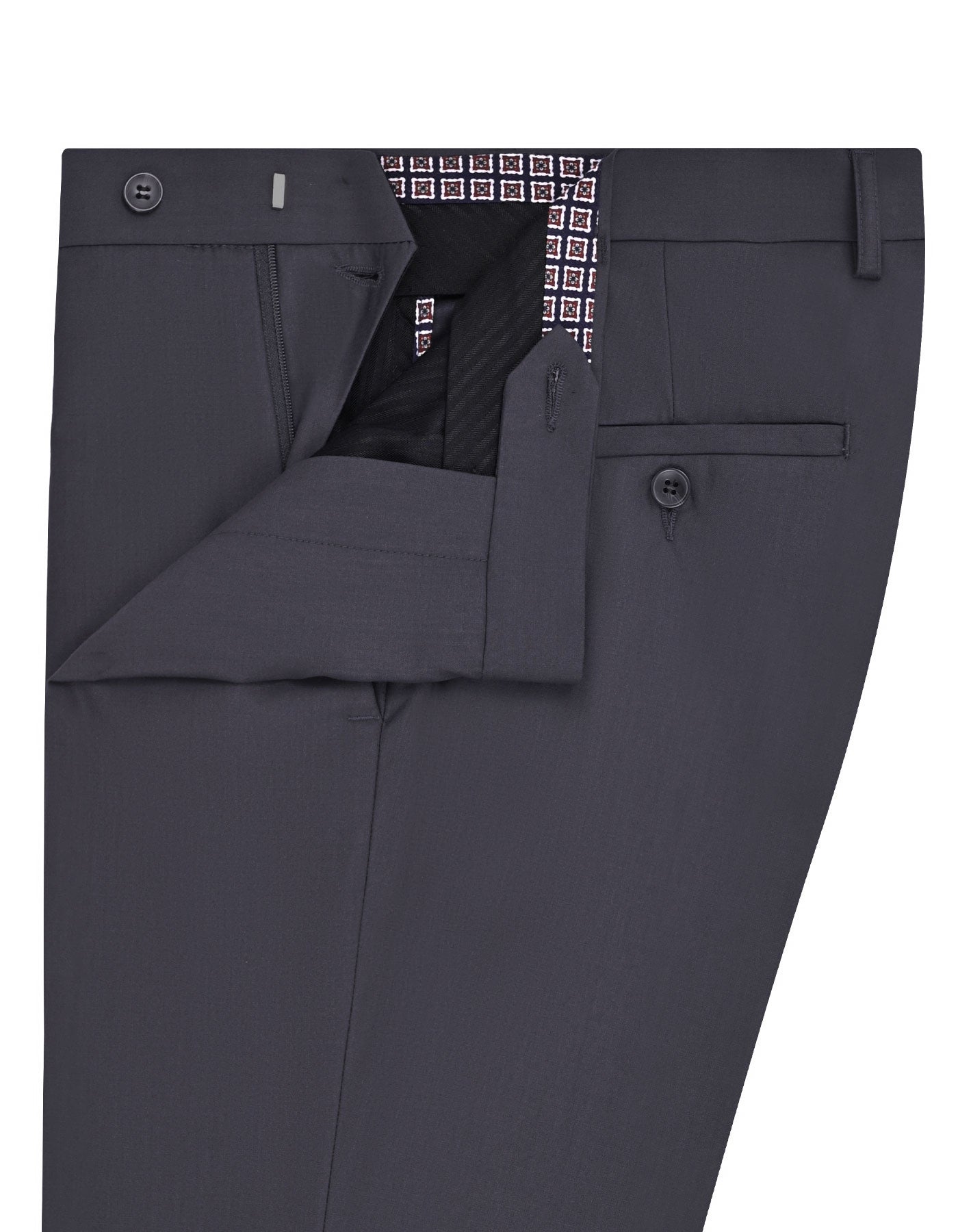 Charcoal Plain Formal Trouser Classic Fit FT615-1C-32