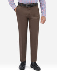 D Brown Texture Formal Trouser Classic Fit FT622C-30