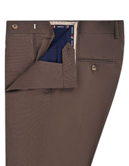 D Brown Texture Formal Trouser Tailored Smart Fit FT622S-32
