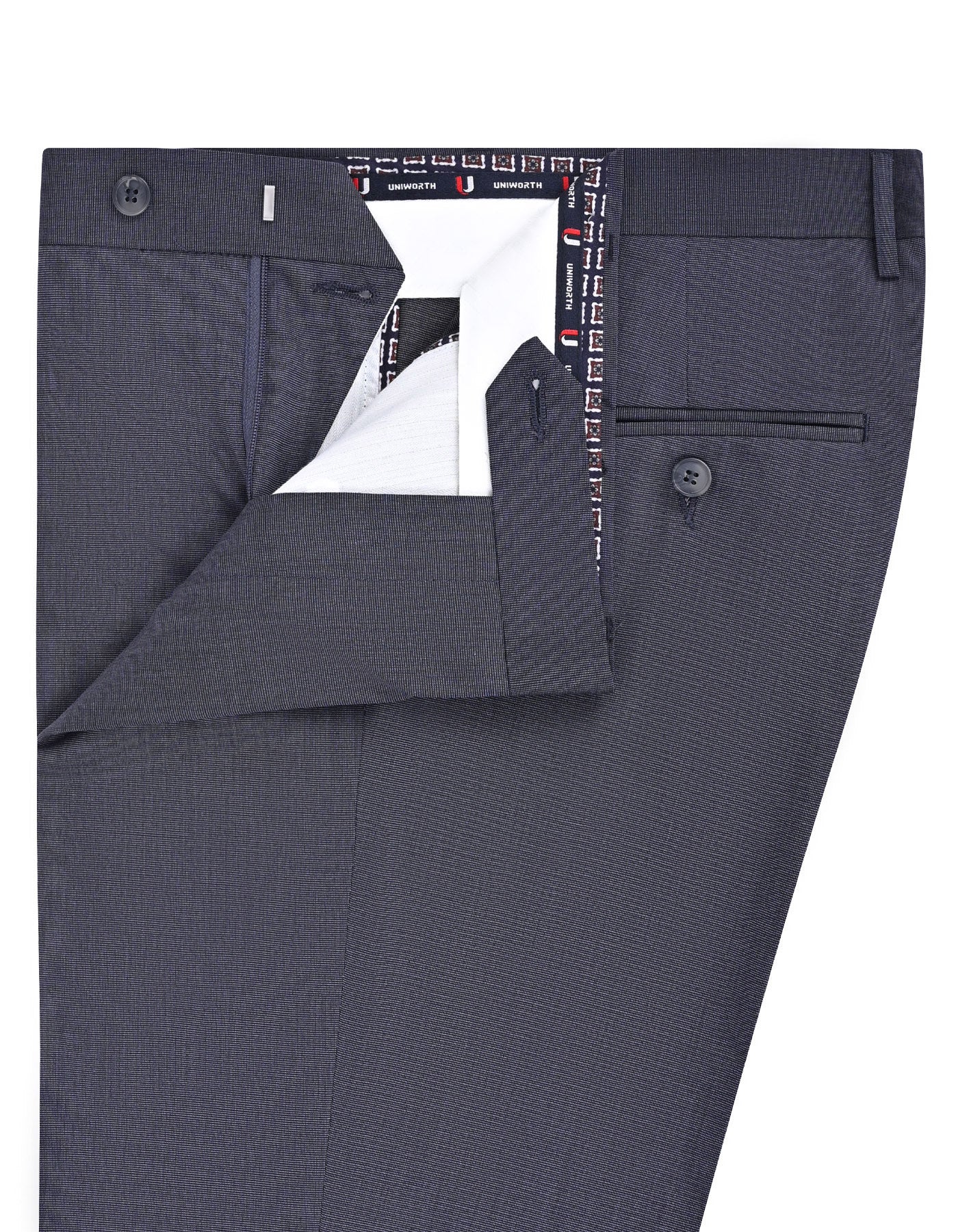 D Grey Texture Formal Trouser Classic Fit FT624C-32