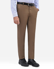 L Brown Texture Formal Trouser Classic Fit FT627-1C-30