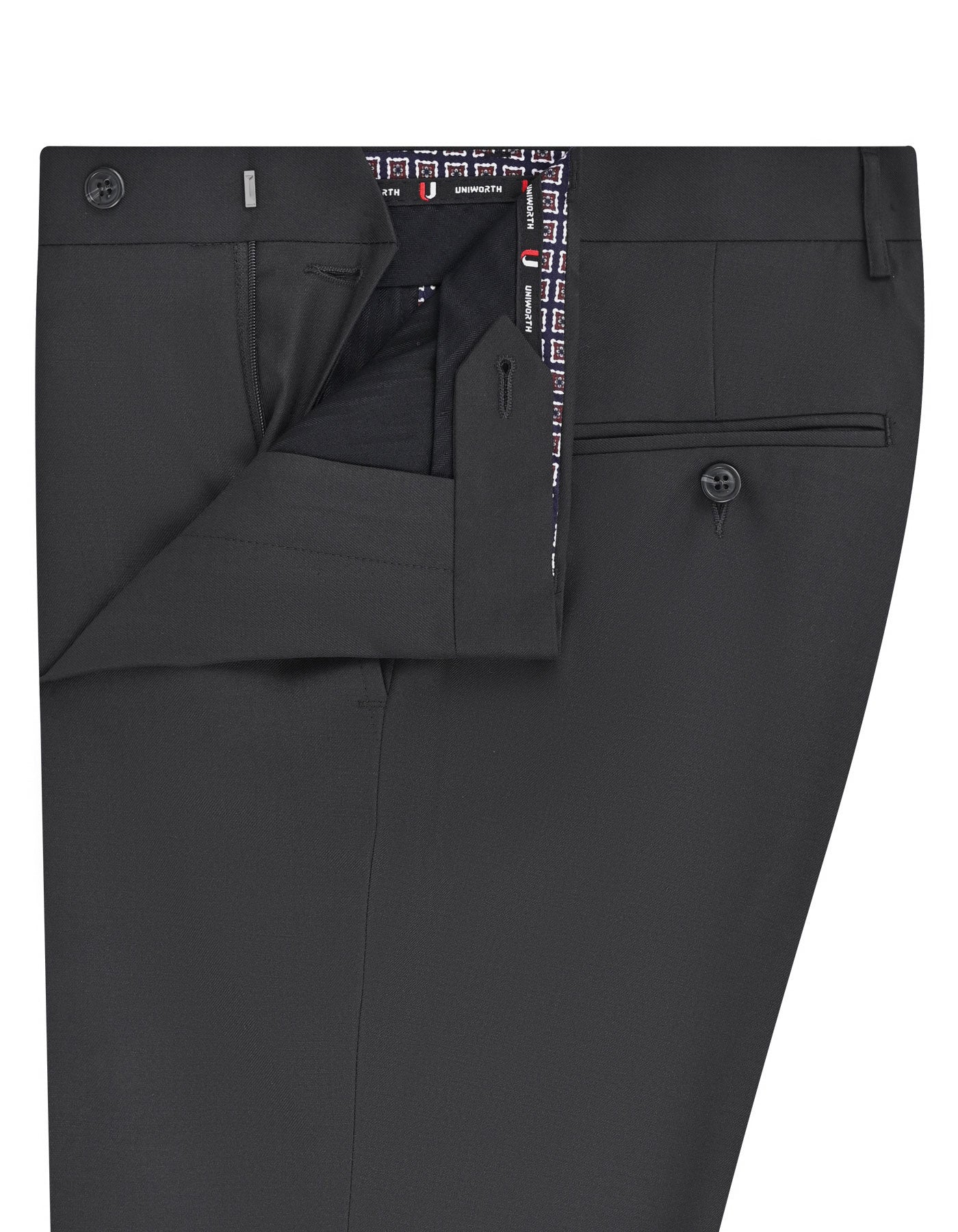 Black Texture Formal Trouser Classic Fit FT630-1C-32